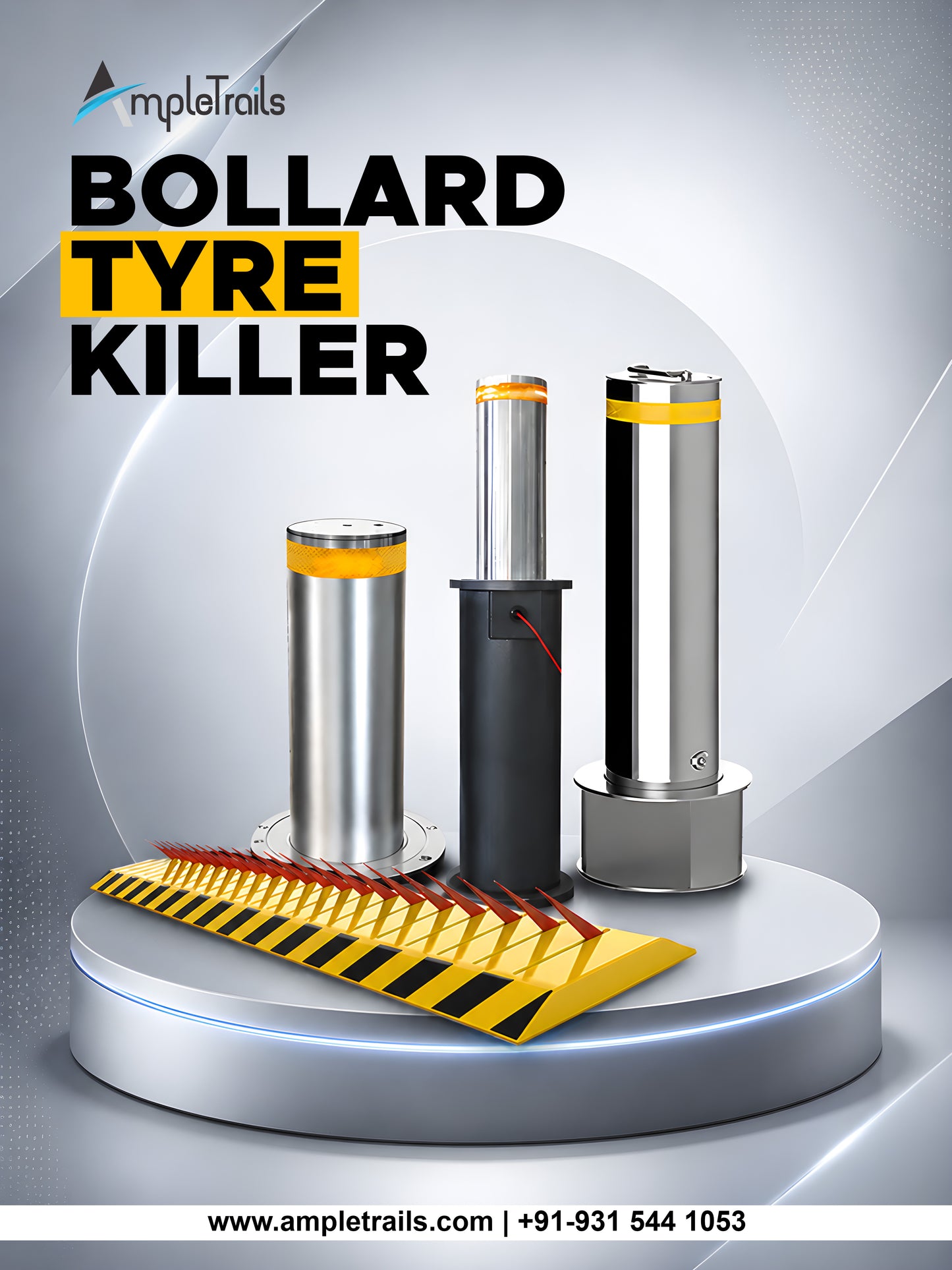 eSSL HB-426 Hydraulic Security Bollard – Anti-Ram Vehicle Barrier