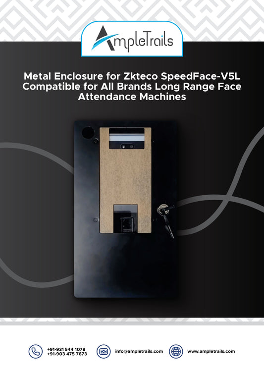 Metal Enclosure for Zkteco SpeedFace-V5L Compatible for All Brands Long Range Face Attendance Machines