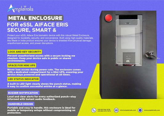 Metal Enclosure for eSSL Aiface Eris – Secure, Smart & Made in India