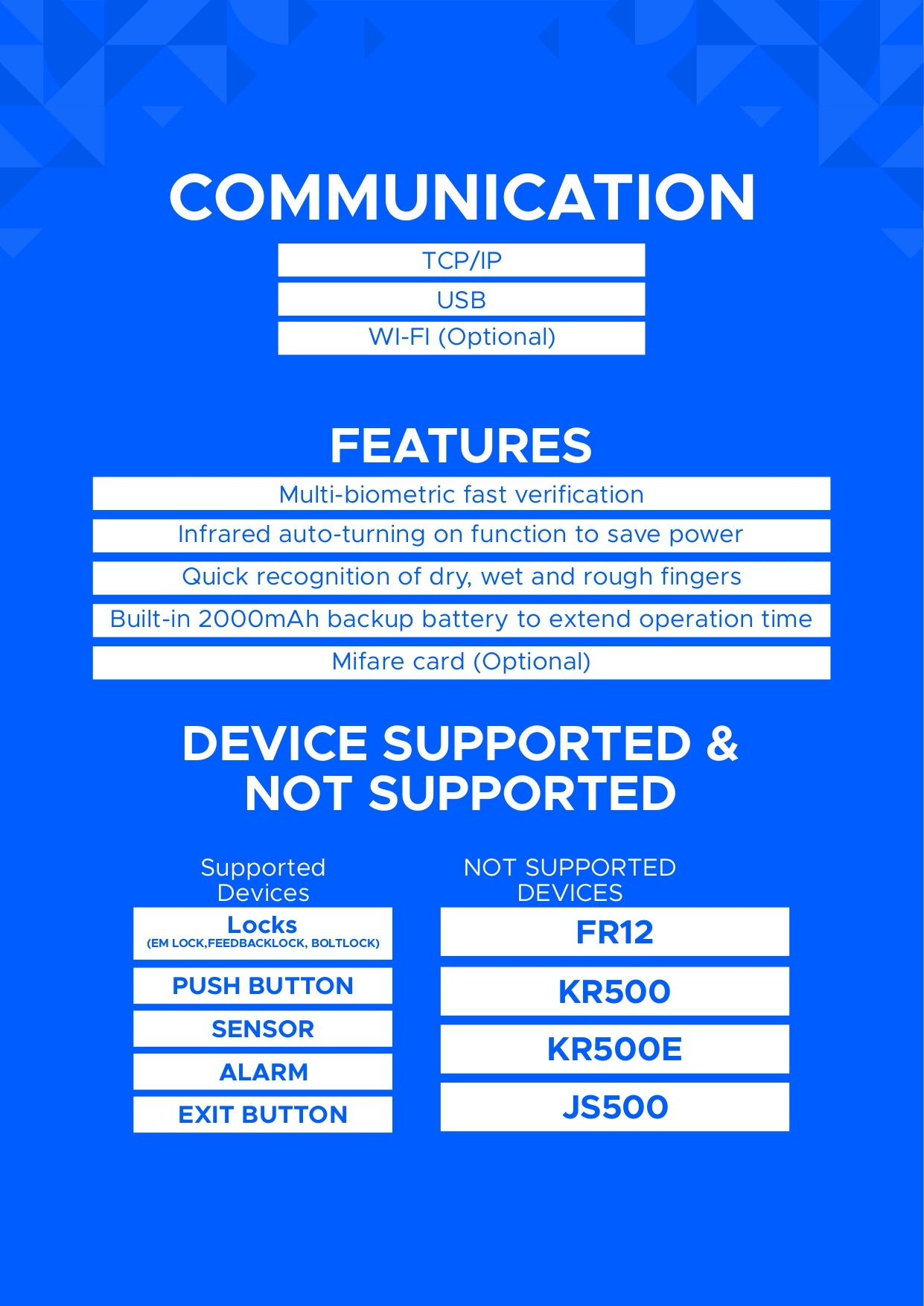 eSSL SilkBio 101 TC Communication