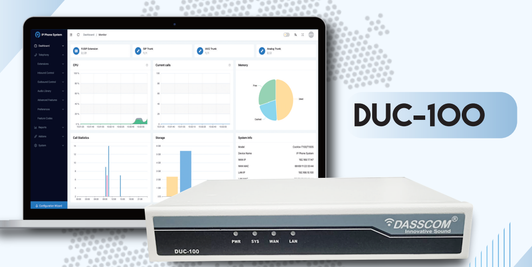 DASSCOM IP-PBX DUC-100
