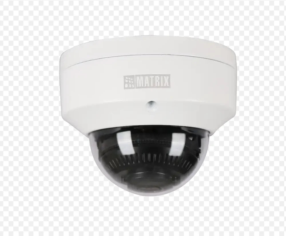 Matrix 5MP Motorized Varifocal Dome Camera | Biometric Attendance
