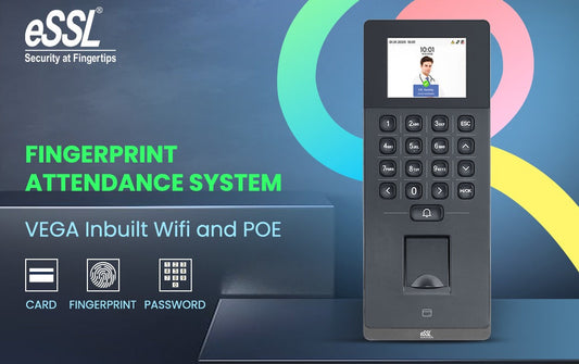 eSSL VEGA+W+POE Fingerprint Attendance Machine with WiFi & PoE