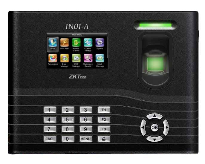ZKTeco IN01-A Fingerprint Time Attendance & Access Control Terminal | 10,000 Users | Wi-Fi & TCP/IP | Buy India