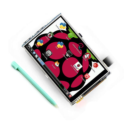 3.5 Inch Touch Screen LCD Display for Raspberry Pi featuring a high-resolution TFT display with resistive touch support, GPIO interface, and compatibility with Raspberry Pi for IoT, embedded systems, home automation, robotics, and educational projects.