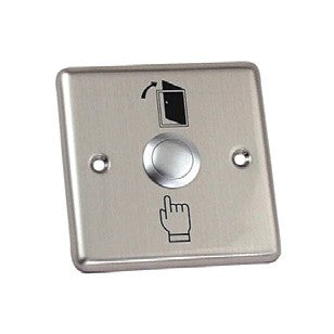 TimeWatch Metal Exit Switch 3x3 Push Button for Request-to-Exit