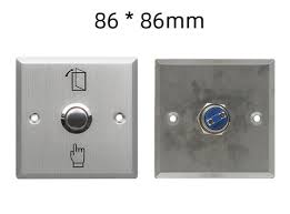TimeWatch Metal Exit Switch 3x3 Push Button for Request-to-Exit
