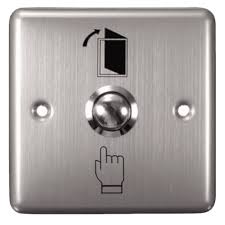 TimeWatch Metal Exit Switch 3x3 Push Button for Request-to-Exit