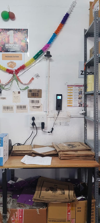 eSSL AiFace Orcus Face & Fingerprint Attendance + battery