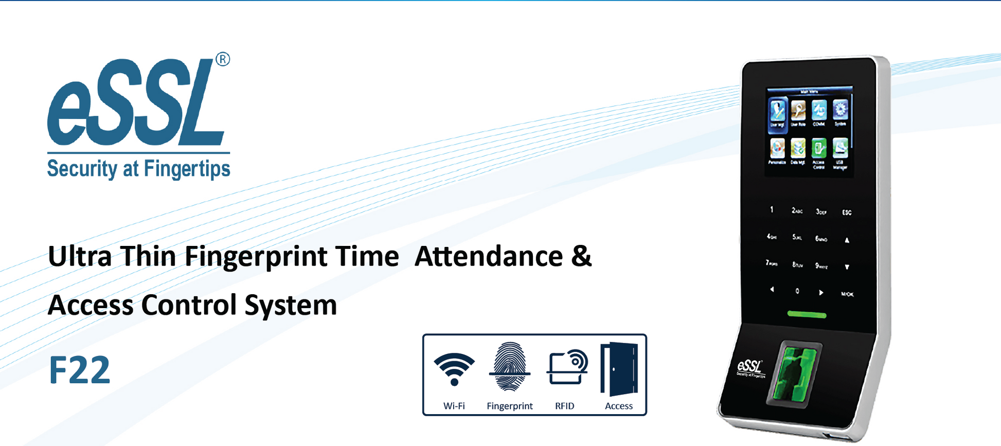 Biometric Fingerprint Time Attendance Machine eSSL F22 - Biometric Attendance System