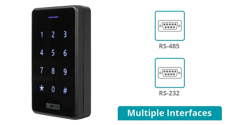 Cosec Atom RD100K Access Reader | RFID Bluetooth & Keypad | IP65-Rated | Biometric Attendance