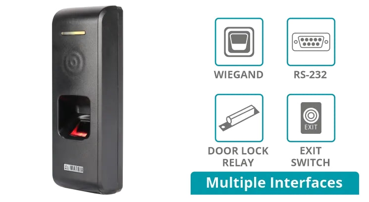 Cosec Path DCFX Fingerprint Access Control & Time-Attendance Door Controller BLE & RFID Support | Biometric Attendance