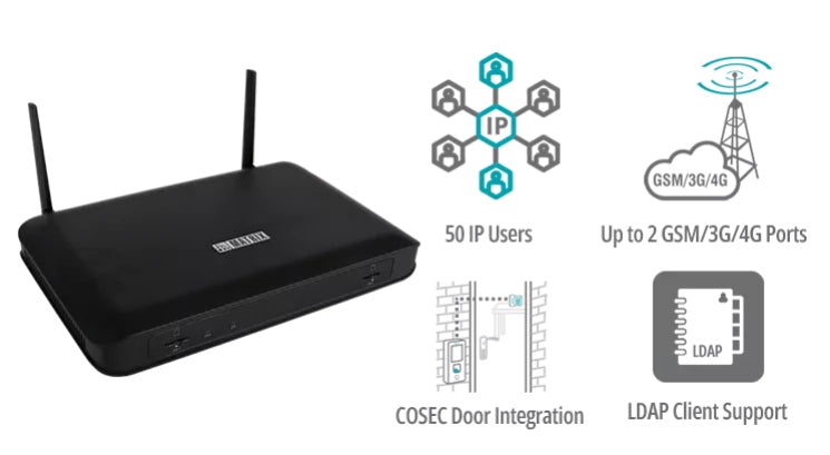 Buy ETERNITY NENX312 Hybrid IP 3 FXO 12 FXS Ports Biometric Attendance