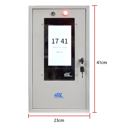 eSSL AiFace Earth Metal Enclosure LCF for Face Recognition Biometric Attendance Machine – Protective Wall Mount Housing for Indoor and Outdoor Installation