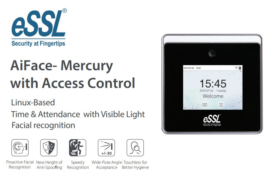 eSSL AIFACE- MERCURY WITH ACCESS CONTROL