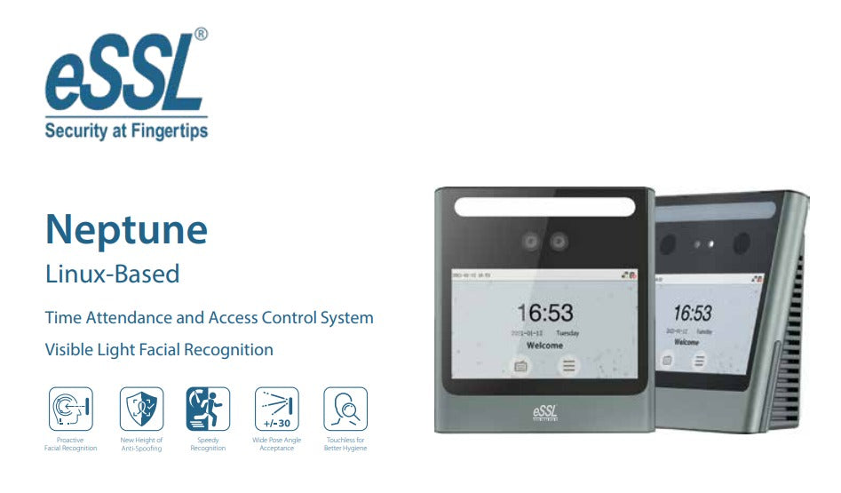 eSSL AiFace Neptune WiFi Face Recognition Attendance Machine