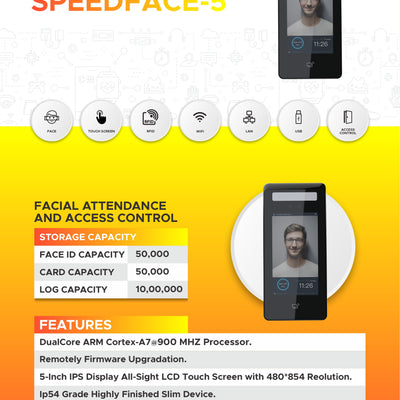 Face Attendance Machine SPEEDFACE-5