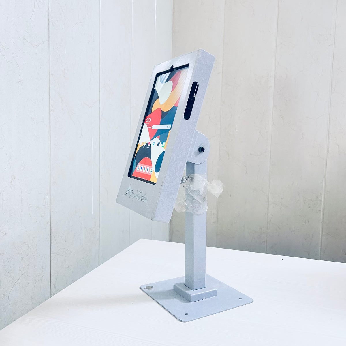 Stand for Tablet for mounting on Flap barrier Gates