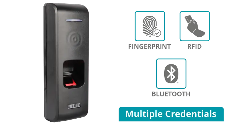 Matrix COSEC PATH DCFI BLE, Fingerprint and HiD iClass Card based Door Controller