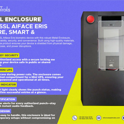Metal Enclosure for eSSL Aiface Eris – Secure, Smart Made in India