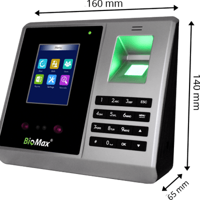 Biomax N-BM60W Pro Face Biometric Attendance Machine