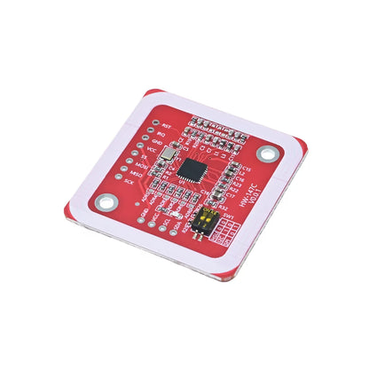 PN532 NFC RFID Reader Module supporting NFC card reading and writing with SPI, I2C and UART interfaces. Compatible with Arduino, ESP32, Raspberry Pi and other microcontrollers for access control, attendance systems, IoT, home automation, payment solutions and embedded development.