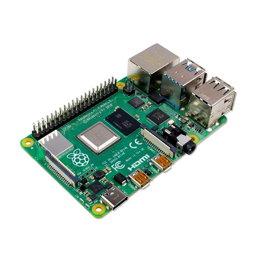 Raspberry Pi 4 Model B 1GB Single Board Computer with Quad-Core Processor, Dual-Band Wi-Fi, Bluetooth 5.0, Gigabit Ethernet and GPIO for IoT, Robotics, Home Automation and Embedded System Development
