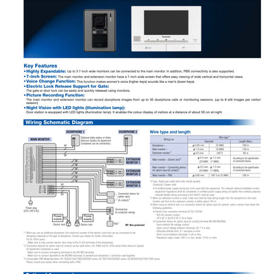Panasonic Video Door Phone VL-SV71SX VDP