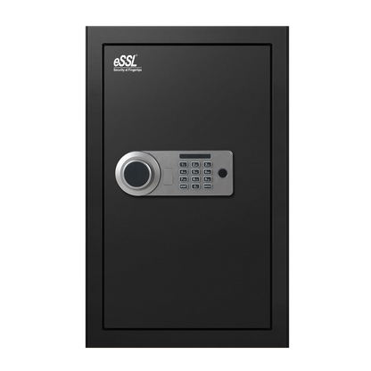 eSSL eSAFE-L-70 Fingerprint Safe Locker – Password + Key, 4 mm Door, 98 L