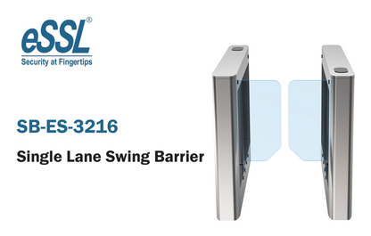 eSSL SB-ES-3216 Single Swing Barrier Gate – Wheelchair-Friendly Access