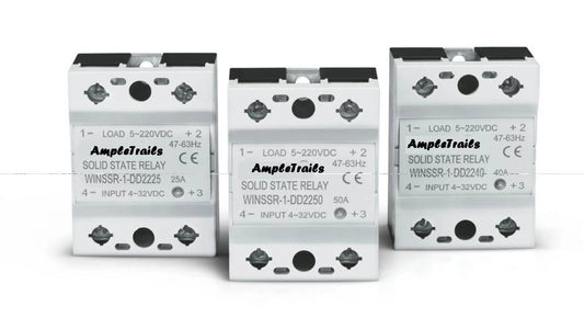 SSR solid state relay DC-AC 10A with ALUMINIUM Plate INPUT 4-32VDC OUTPUT 24-480VAC (47-63 Hz)