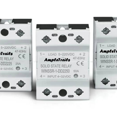 SSR solid state relay DC-AC 10A with ALUMINIUM Plate INPUT 4-32VDC OUTPUT 24-480VAC (47-63 Hz)