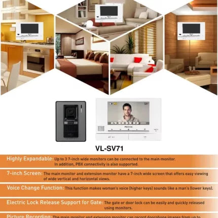Panasonic Video Door Phone VL-SV71SX VDP - Biometric Attendance System