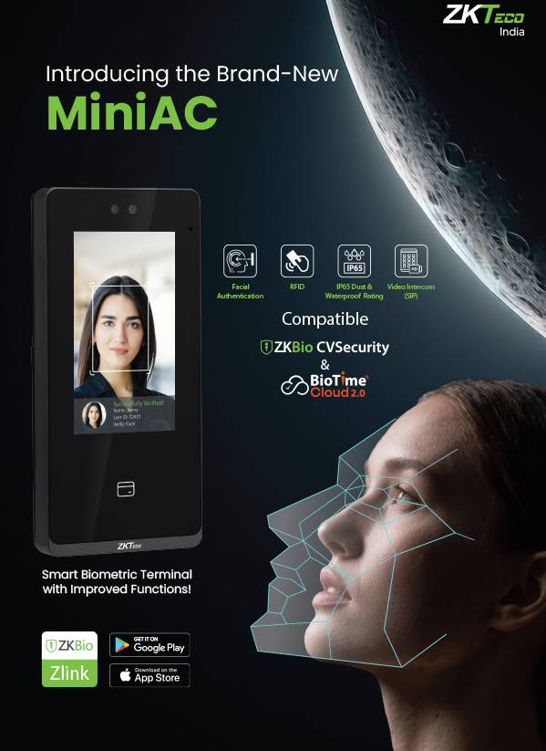 Zkteco MiniAC Face Attendance Machine
