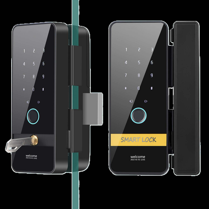 Alba Urmet EL2218F Compact Smart Door Lock for Glass Doors (BLE)