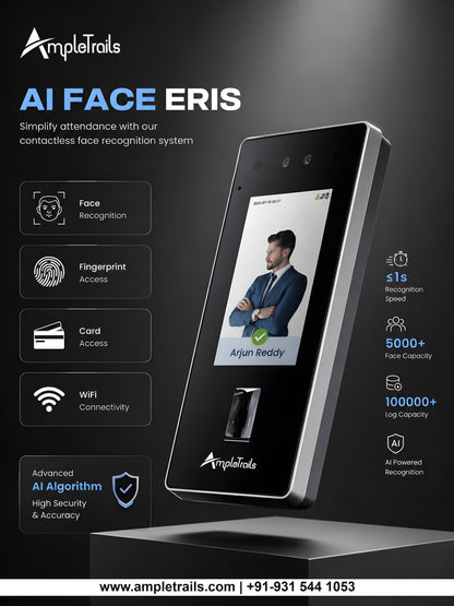 eSSL AiFace Eris Face Recognition Attendance System – Fast & Mask-Friendly