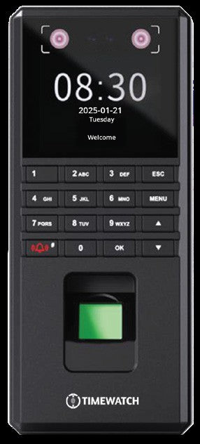 TimeWatch Face, Palm & Fingerprint Multi-Biometric Access Control Device – View 2