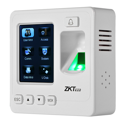ZKteco SF100 fingerprint access control terminal front view