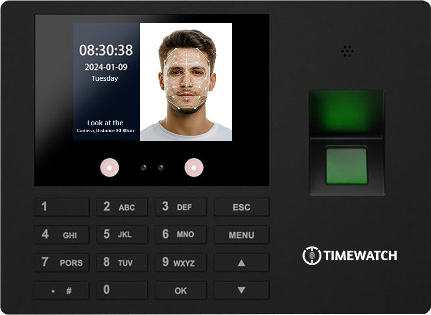 TimeWatch Face, Card & Fingerprint Time Attendance Terminal