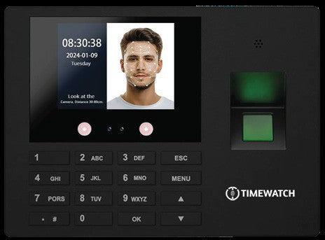 TimeWatch Face, Card & Fingerprint Time Attendance Terminal – View 3