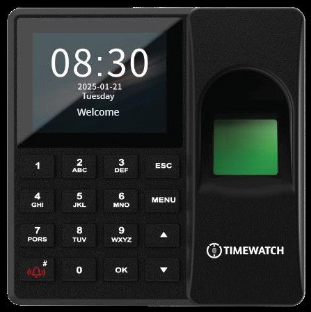TimeWatch Fingerprint Biometric Attendance & Password Access Control Device – View 3