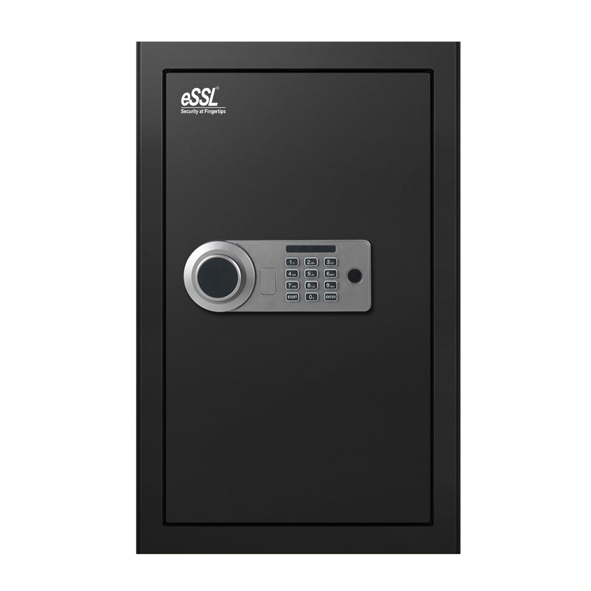 eSSL eSAFE-L-70 black fingerprint safe locker with password keypad, 98 L