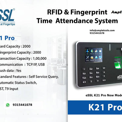 Best Fingerprint Attendance Machine eSSL K21 PRO