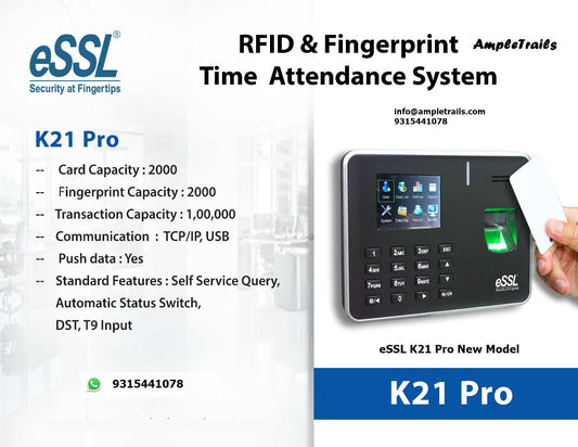 Best Fingerprint Attendance Machine eSSL K21 PRO - Biometric Attendance System