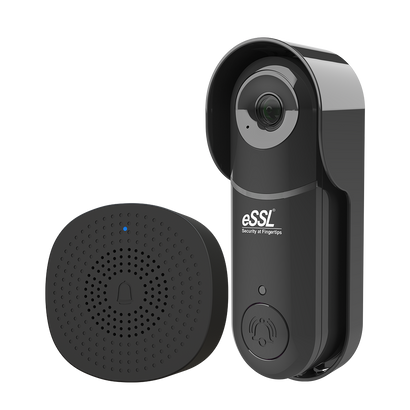 eSSL VDB-12 Smart Wi-Fi Video Doorbell with HD Camera, Two-Way Audio, Motion Detection and Mobile App Access for Home, Office and Apartment Security