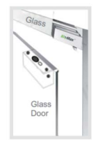 BioMax GBL-3300-AW Glass Door Bolt Lock – Access Control Door Hardware