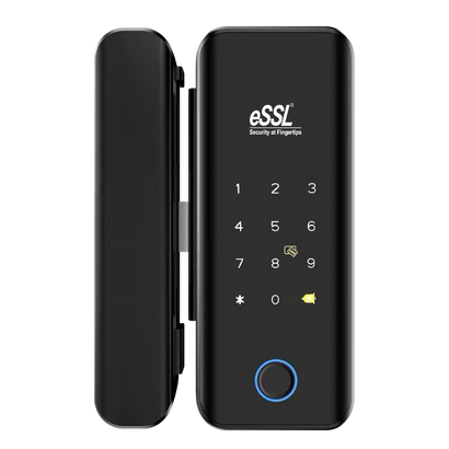 eSSL GL400 Plus Glass Door Fingerprint Lock – Keyless Smart Door Lock