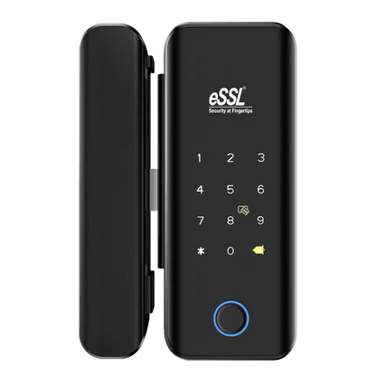 eSSL GL400 Plus Glass Door Fingerprint Lock – Keyless Smart Door Lock