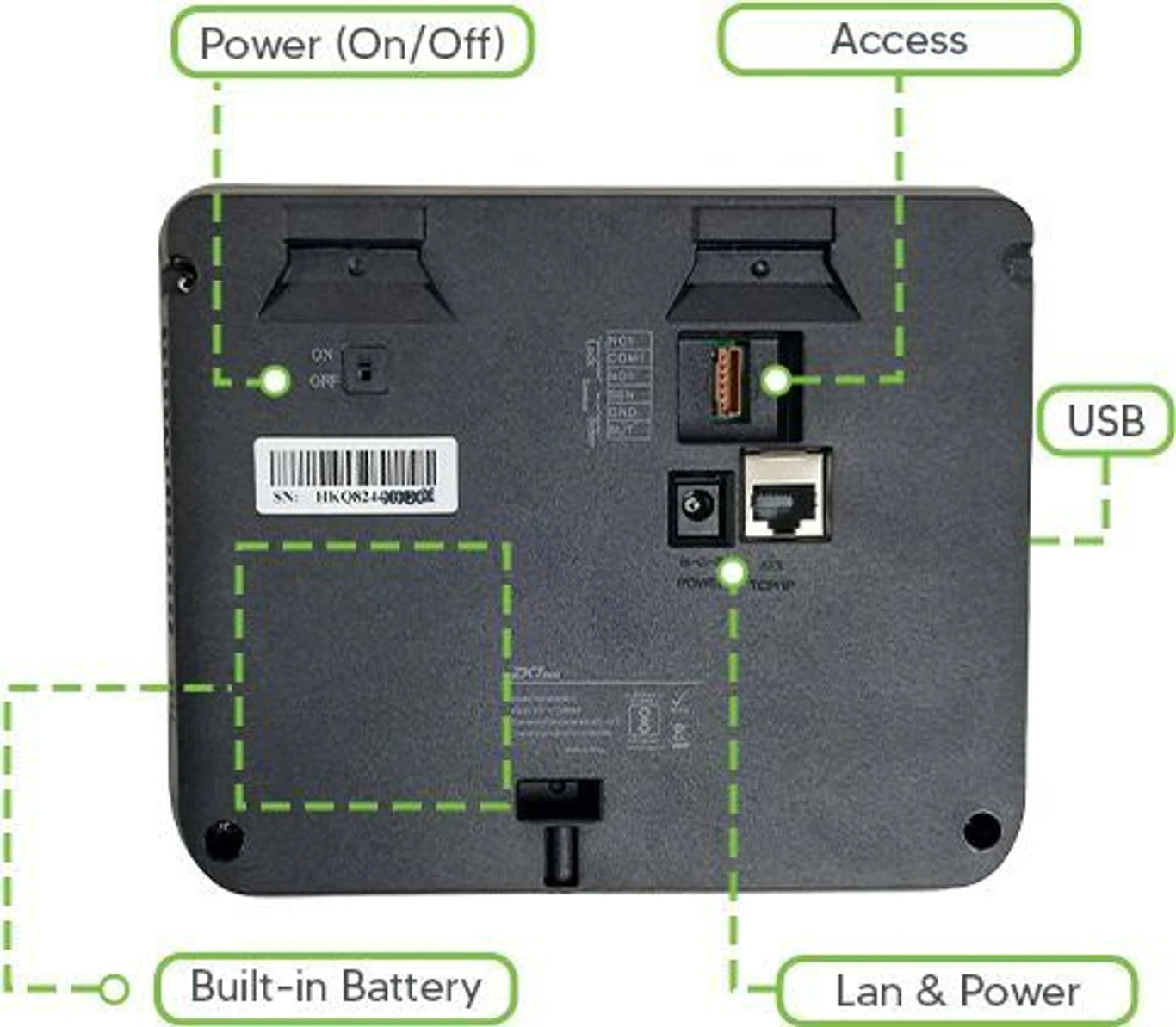 ZKTeco MB30+ID+B Biometric Time Attendance Device