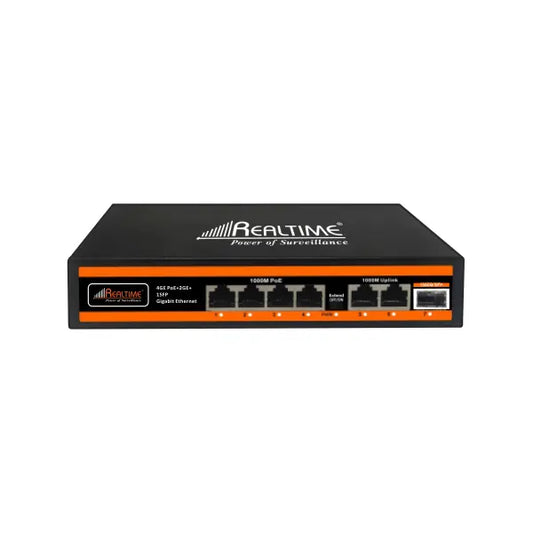 POE 4 Port Full Giga with SFP